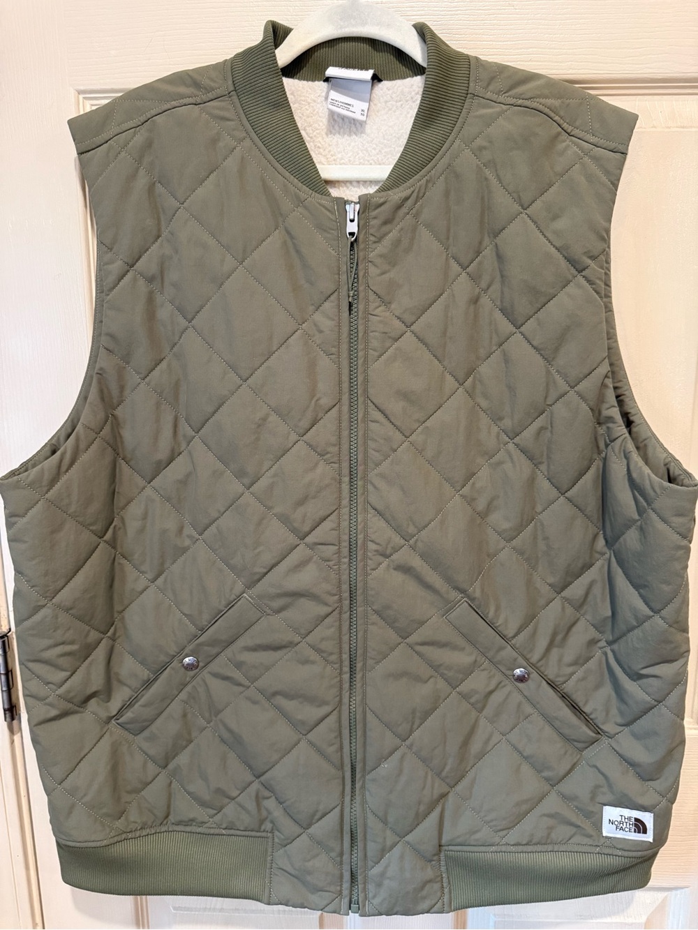 North Face Quilted Olive Green Jacket/Vest